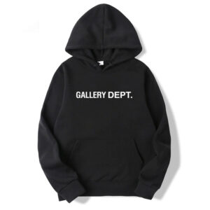 Gallery Dept Hoodie White Logo Pullover